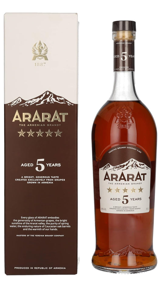 Brandy Ararat 5 Years Old 70cl - Astucciato